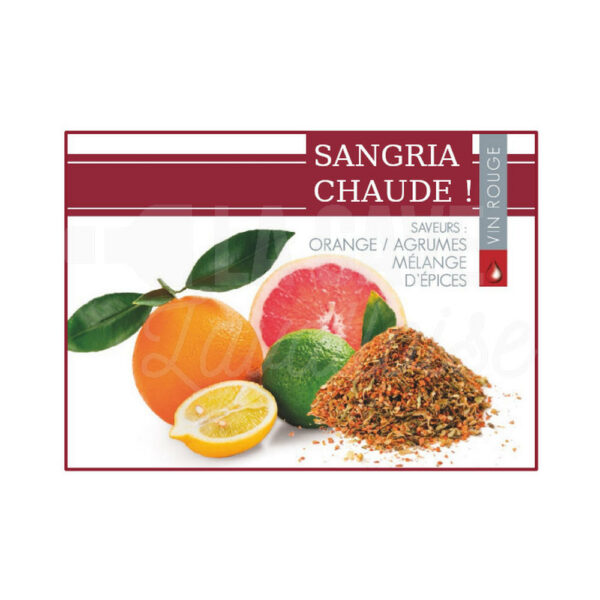 SANGRIA CHAUDE ! 12° - 3 LITRES - Orange, Agrumes, Epices Didier Blanloeil, Sangria, Cocktails Apéritifs en BIB, Apéritifs, Vinofruits Blanloeil, bag in box, bib, cocktail en cubi, cubi, le comptoir de clem, sangria, vinofruits