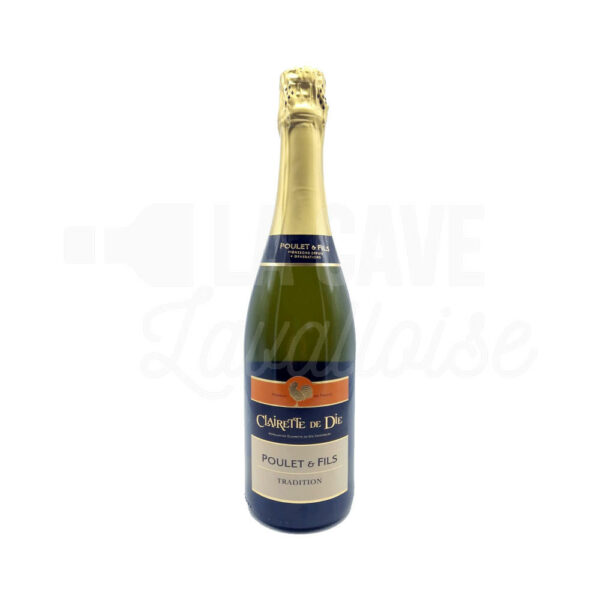 Clairette de Die Tradition - Poulet & Fils - 75cl VINS, Rhône, Vins Blancs, Vins Pétillants, clairette de die, moscato d'asti, moscato spumante, muscat pétillant, petillant demi-sec, petillant doux