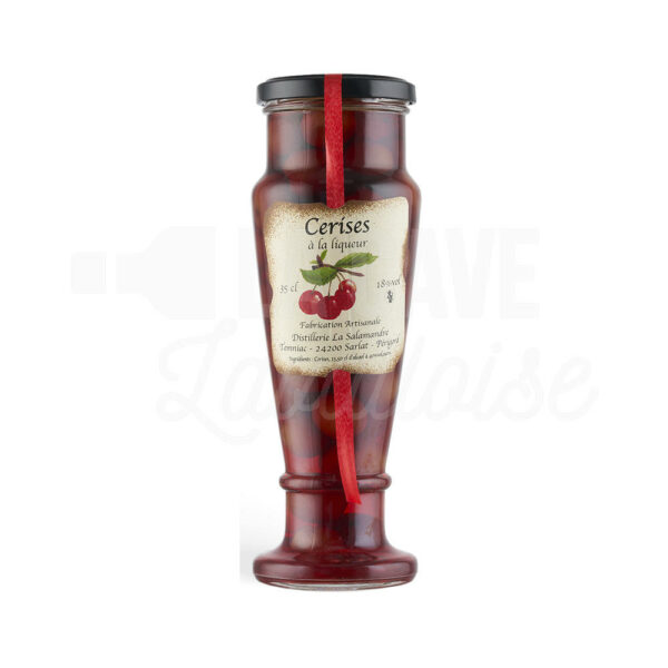 Cerises à la Liqueur 18° - La Salamandre - 35cl Bocaux Fruits à la Liqueur, Cerises à la Liqueur, Distillerie La Salamandre, ALCOOLS, Liqueurs, cerises à la liqueur, digestif, fruits à l'alcool, fruits à l'eau de vie, Fruits à la liqueur, fruits macérés, fruits pochés