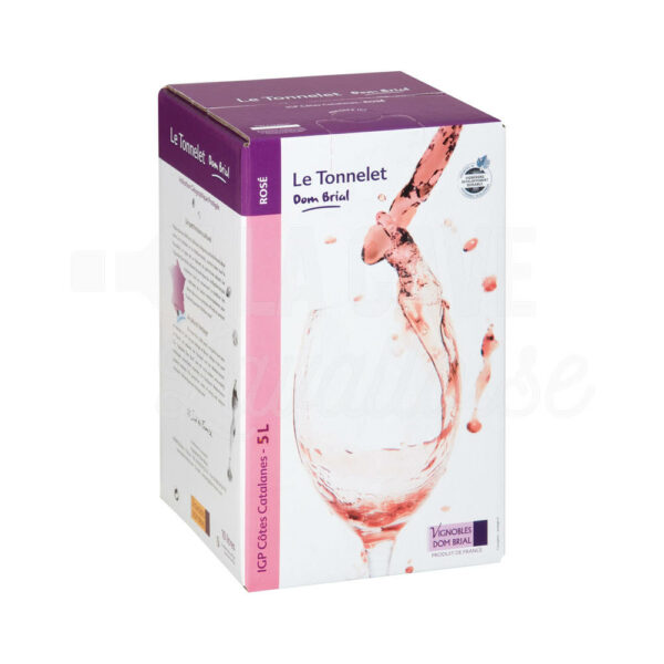 BIB IGP Côtes Catalanes rosé - Dom Brial - 5L Dom Brial, Languedoc-Roussillon, Nouveautés Avril 2026, Occitanie, Vins Rosés, Bag-in-Box, bag in box, cotes catalanes, vin rosé