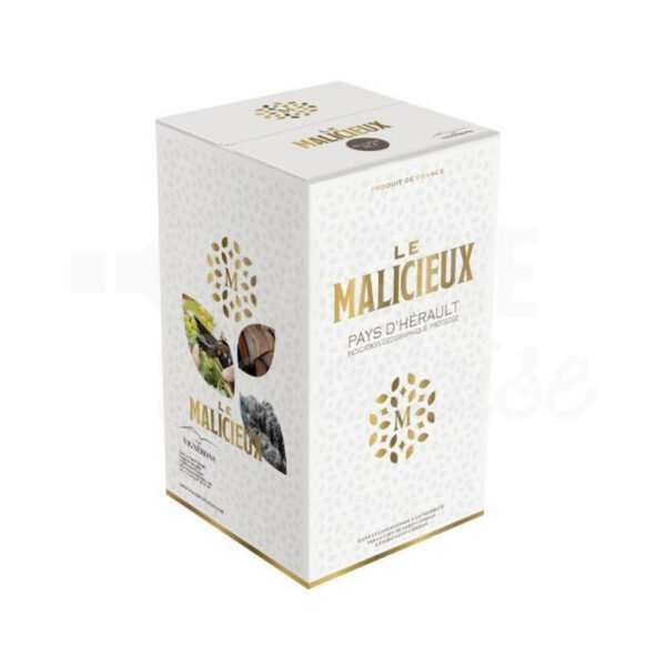 BIB Le Malicieux rouge - IGP Pays d'Hérault - 5L Cave de Saint-Chinian, Languedoc-Roussillon, Nouveautés Avril 2026, Occitanie, Vins Blancs, Bag-in-Box, bag in box, hérault, saint-chinian, vin rouge