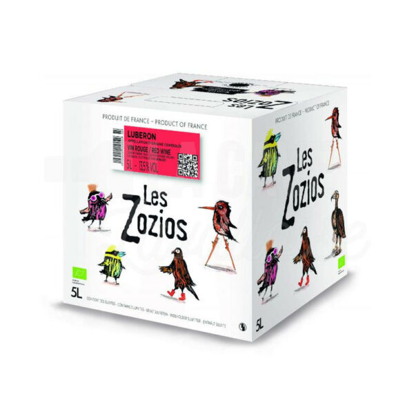 BIB Les Zozios - Luberon rouge Bio 5L Demazet Vignobles, Nouveautés Avril 2026, VINS, Rhône, Vins Rouges, Vins Biologiques et Naturels, Bag-in-Box, luberon, vallée du rhône