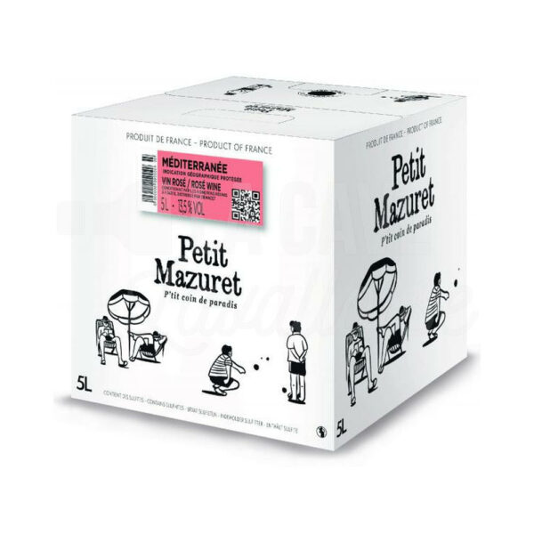 BIB Petit Mazuret rosé - IGP Méditerranée 5L Demazet Vignobles, Nouveautés Avril 2026, VINS, Rhône, Vins Rouges, Bag-in-Box, luberon, vallée du rhône