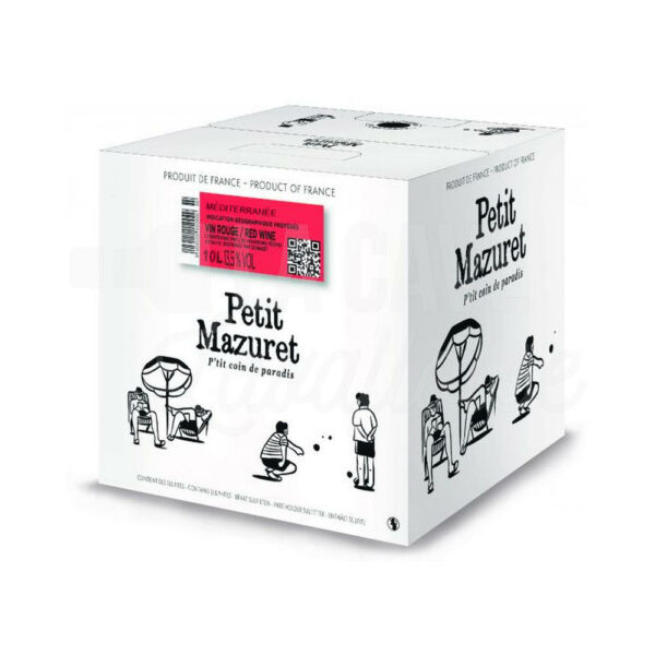 BIB Petit Mazuret rouge - IGP Méditerranée 10L Demazet Vignobles, Nouveautés Avril 2026, VINS, Rhône, Vins Rouges, Bag-in-Box, luberon, vallée du rhône