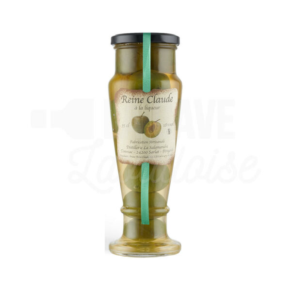 Prunes Reine Claude à la Liqueur 18° - La Salamandre - 35cl Bocaux Fruits à la Liqueur, Distillerie La Salamandre, ALCOOLS, Liqueurs, digestif, fruits à l'alcool, fruits à l'eau de vie, Fruits à la liqueur, fruits macérés, fruits pochés, Prunes Reine Claude à la Liqueur