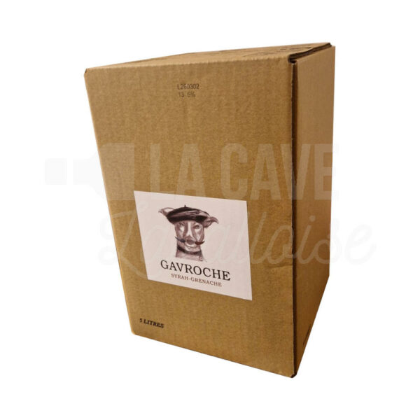 BiB Gavroche Rouge - Vin de France - 5L Château L'Ermite d'Auzan, Rhône, Vins Rouges, Vins Biologiques et Naturels, Bag-in-Box, vallée du rhône