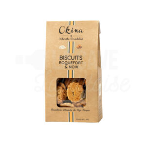 Biscuits salés au au Roquefort et Noix - Okina - Pays Basque - 80gr Okina, Produits Salés, EPICERIE, aperitif, biscuits, biscuits salés, pays basque