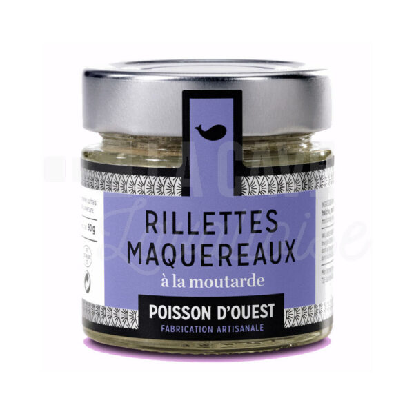 Rillettes Maquereaux à la Moutarde - Poisson d'Ouest - Bretagne - 90gr Conserves de Poissons, Nouveautés Epicerie Fine Octobre 2026, Poisson d'Ouest, Tartinables Apéritif, Produits Salés, aperitif, conserves, paniers garnis, poisson, produits de la mer, tapas, tartinables, terrines Rillettes Maquereaux à la Moutarde - Poisson d'Ouest - Bretagne - 90gr Conserves de Poissons, Nouveautés Epicerie Fine Octobre 2026, Poisson d'Ouest, Tartinables Apéritif, Produits Salés, aperitif, conserves, paniers garnis, poisson, produits de la mer, tapas, tartinables, terrines
