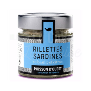 Rillettes Sardines au basilic et citron - Poisson d'Ouest - Bretagne - 90gr Conserves de Poissons, Nouveautés Epicerie Fine Octobre 2026, Poisson d'Ouest, Tartinables Apéritif, Produits Salés, aperitif, conserves, paniers garnis, poisson, produits de la mer, tapas, tartinables, terrines La Cave Lavalloise - Accueil - 14