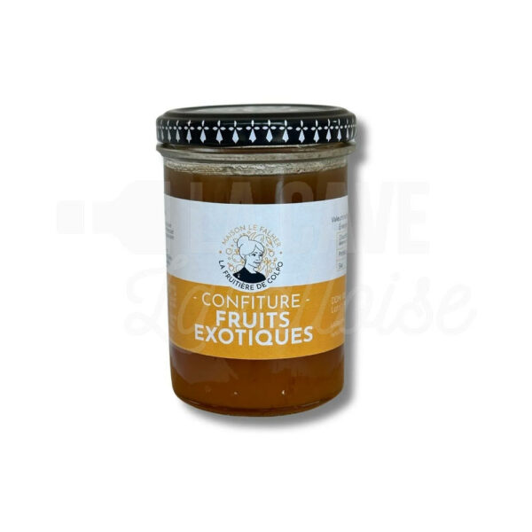 Confiture Fruits Exotiques - La Fruitière de Colpo - Bretagne - 230gr Confitures & Miels, La Fruitière de Colpo, Produits Sucrés, confiture, panier garni Confiture Fruits Exotiques - La Fruitière de Colpo - Bretagne - 230gr Confitures & Miels, La Fruitière de Colpo, Produits Sucrés, confiture, panier garni