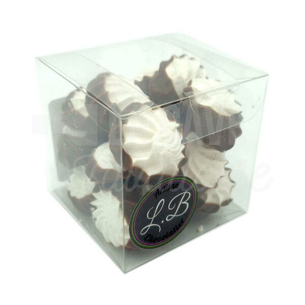 Mini-Meringues enrobées - Artisan-Chocolatier - Boîte 90gr Chocolats, Confiserie, LB Chocolatier, Nouveautés Epicerie Fine Octobre 2026, Produits Sucrés, EPICERIE FINE, chocolats, colis gourmand, confiserie, gourmandises, meringue